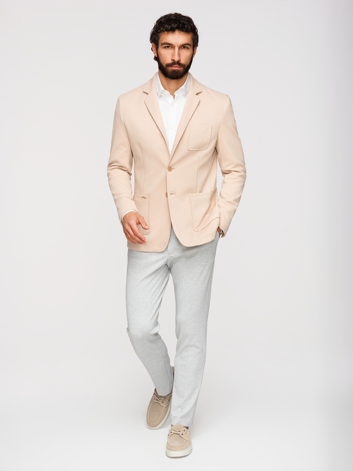 Meeste kitsa lõikega kootud bleiser Ombre Clothing - Image 30
