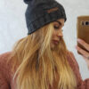 Kootud naiste talvemüts fliisvoodriga - Thumbnail Image 4