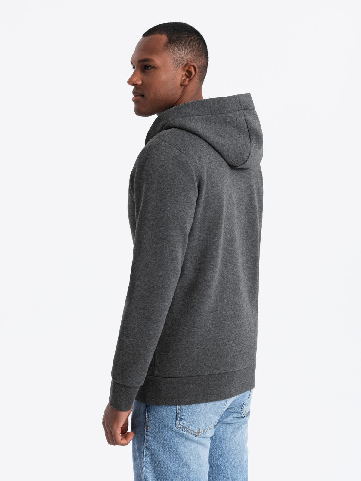 Meeste nööpidega kapuutsiga pusa Ombre Clothing - Image 5