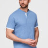 Meeste püstkrae ja nööpidega polosärk Ombre Clothing - Thumbnail Image 77