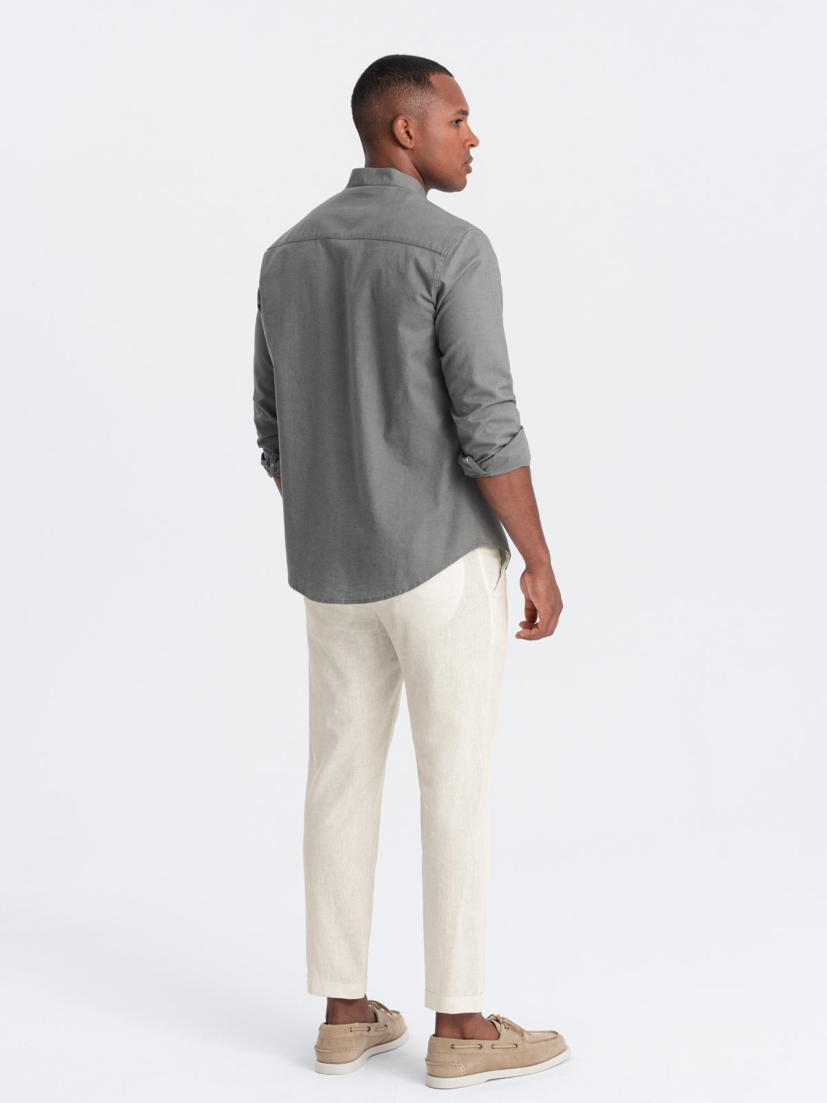 Ombre Clothing linasegused meeste chino-püksid - Image 10