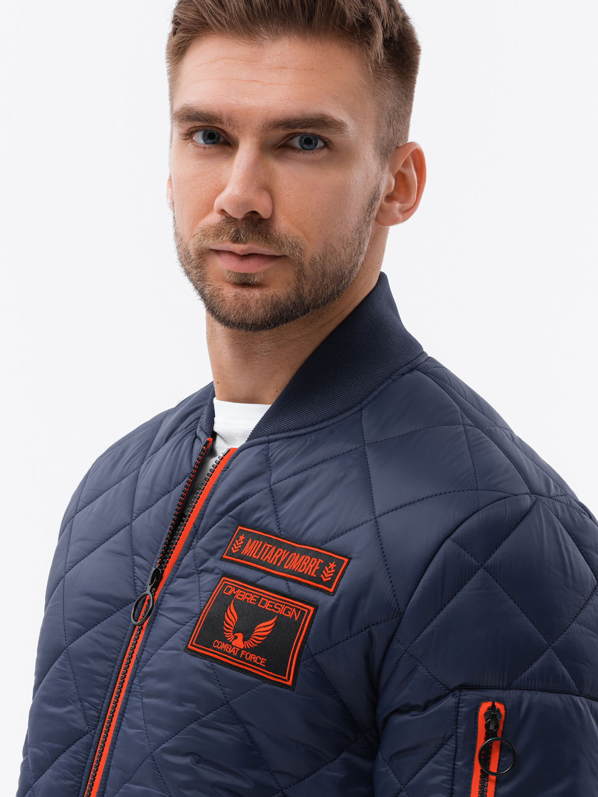 Meeste tepitud bomber-jope Ombre Clothing - Image 2