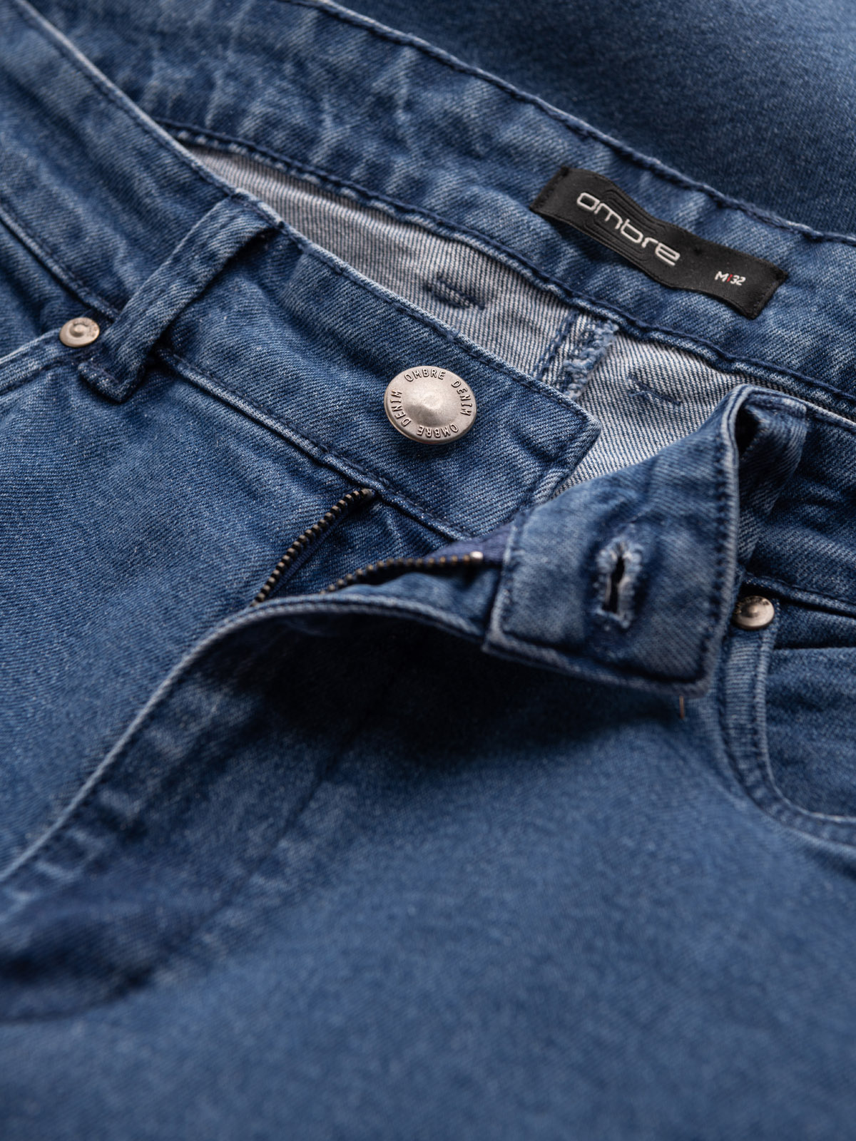 Ombre Clothing meeste teksapüksid rebenenud detailidega - Image 13