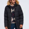 Ombre Clothing pikendatud tegumoega meeste talveparka kapuutsiga - Thumbnail Image 13