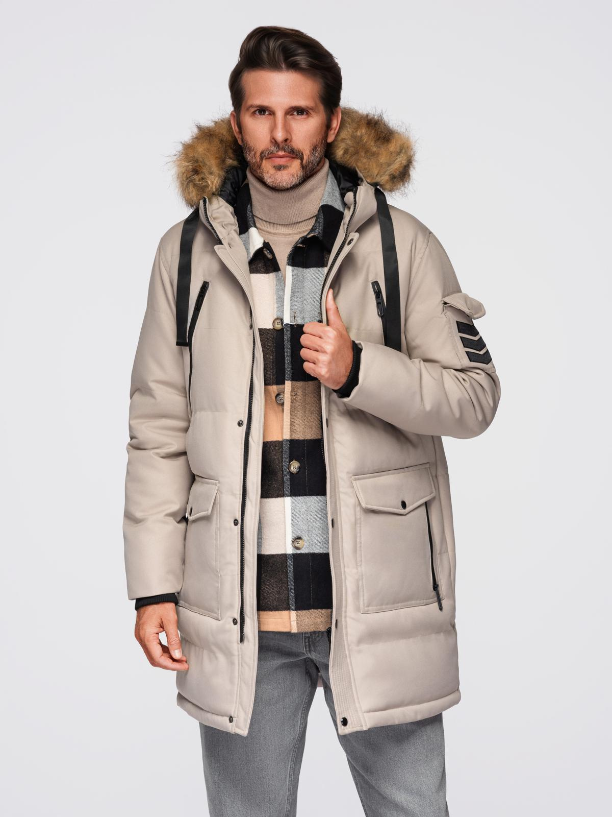 Ombre Clothing meeste talvejope kapuutsiga - Image 45