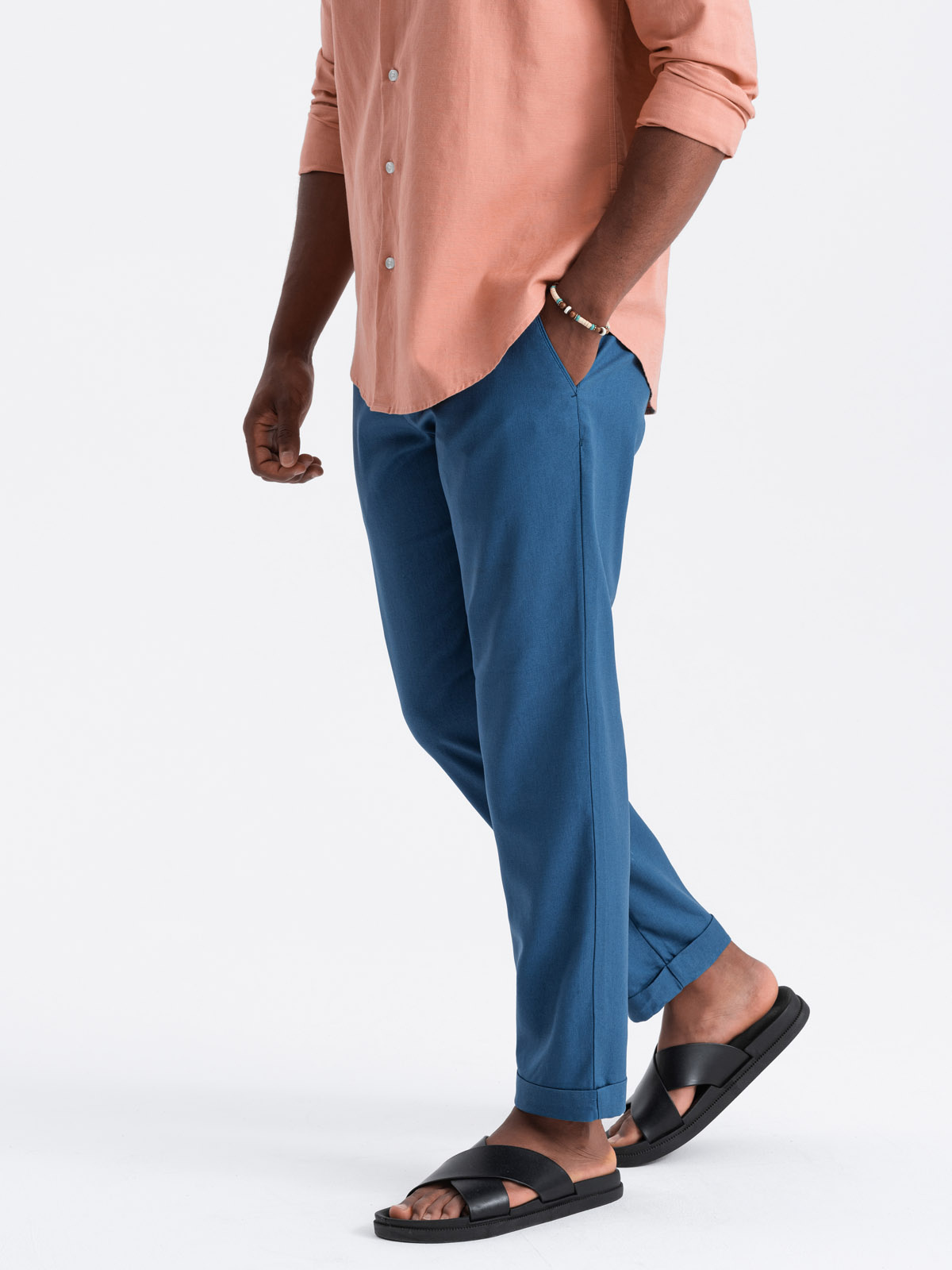 Ombre Clothing linasegused meeste chino-püksid - Image 22