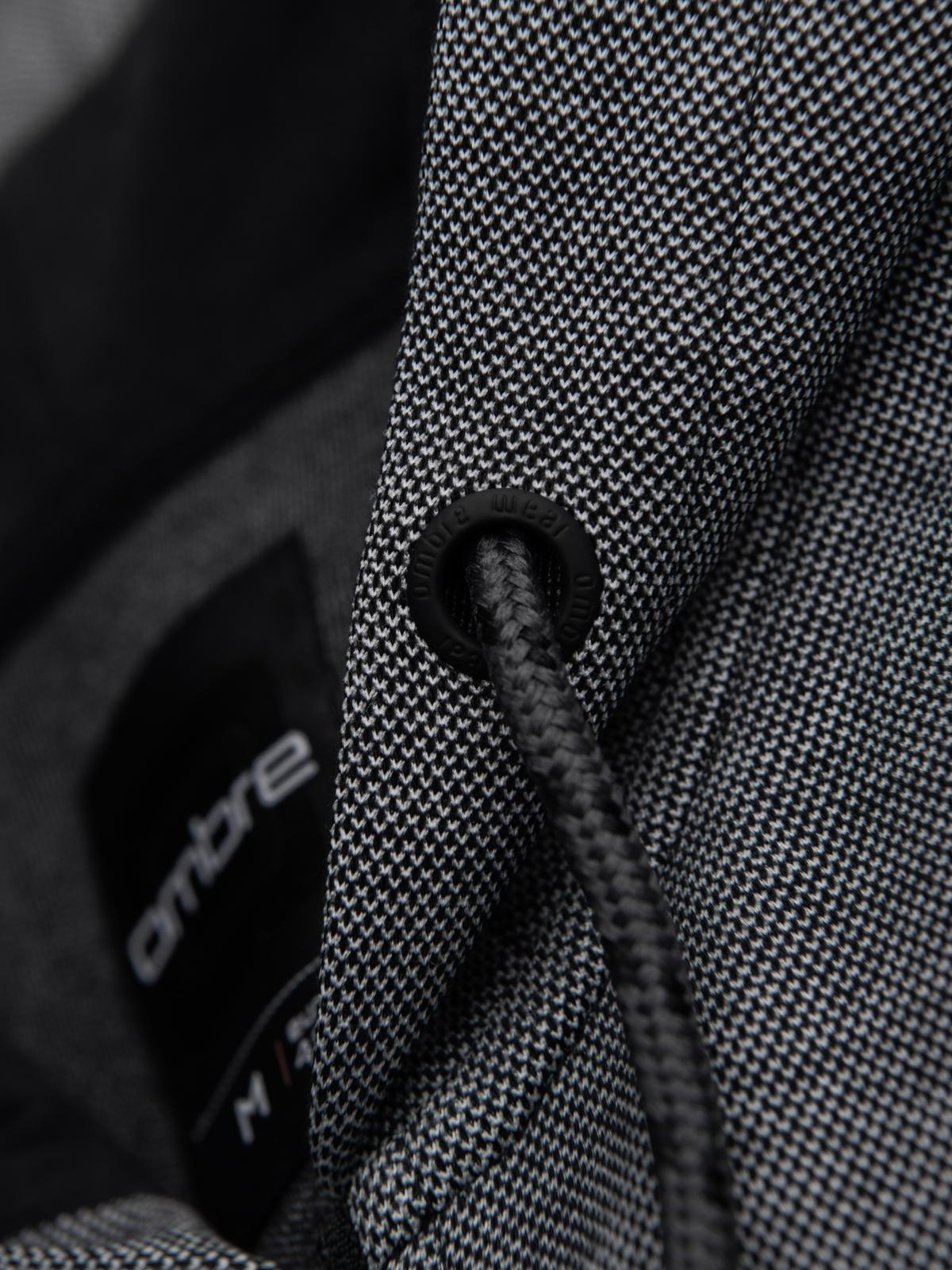 Ombre Clothing meeste lukuga kapuutsiga dressipluus - Image 8