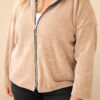 Naiste sametine lukuga kapuutsiga pusa Kesi Plus Size - Thumbnail Image 79