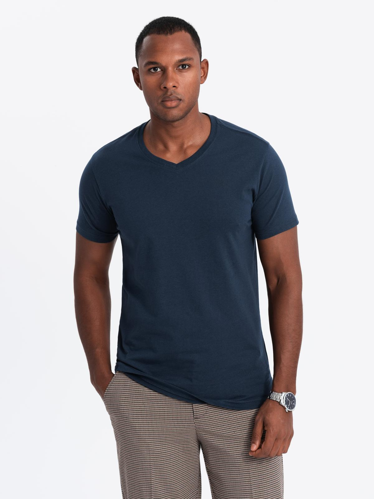 Meeste V-kaelusega puuvillane T-särk Ombre Clothing - Image 6