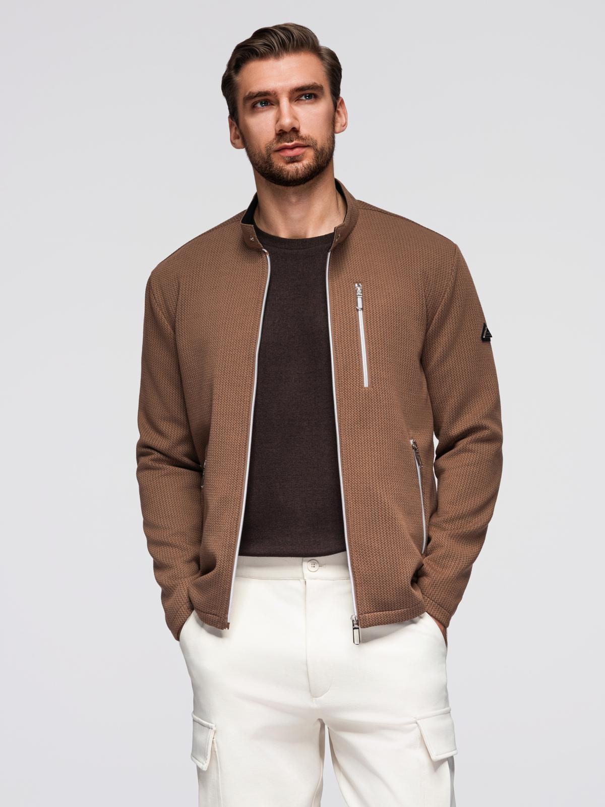 Meeste tõmblukuga püstkraega jakk Ombre Clothing - Image 11