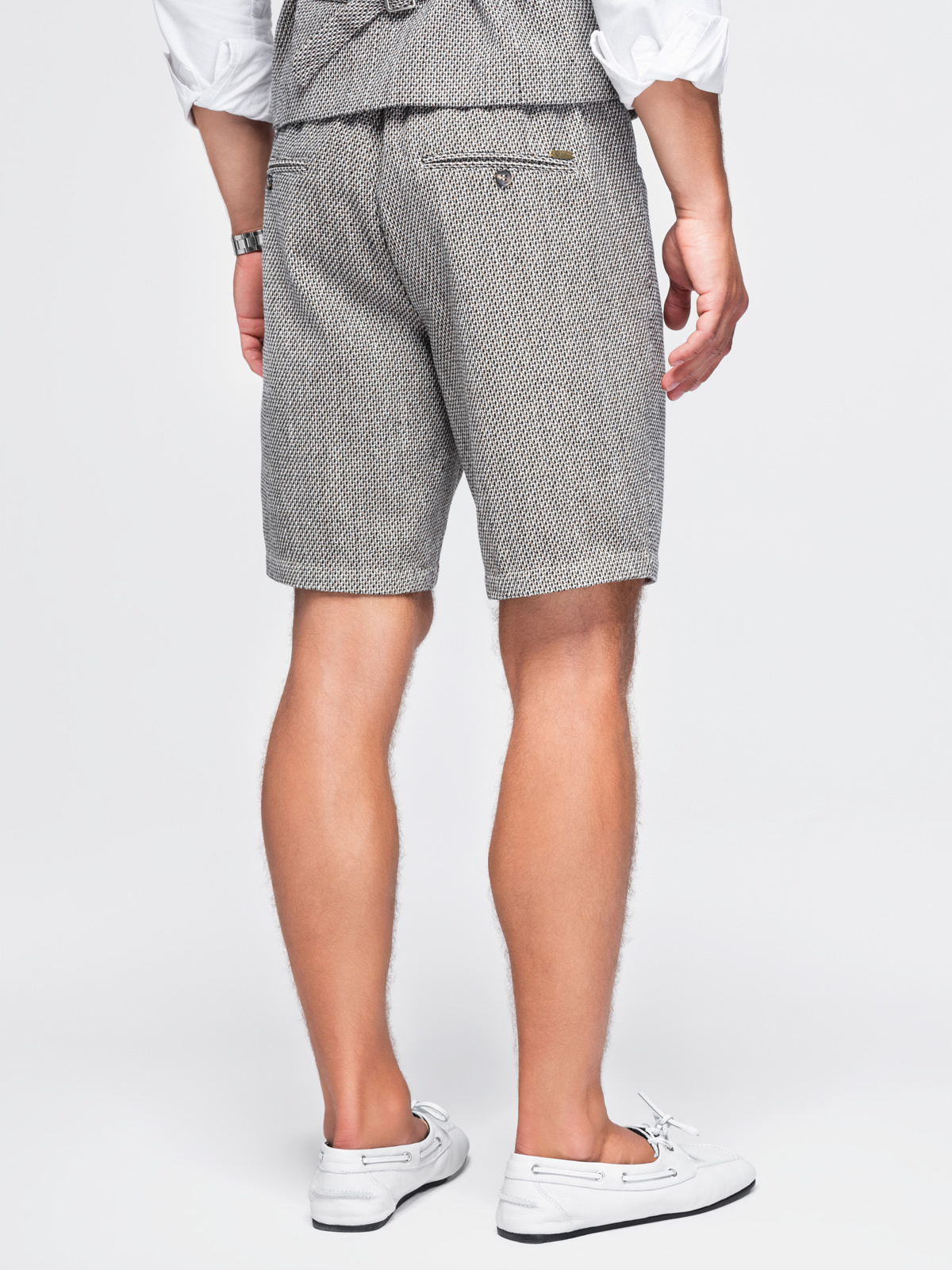 Meeste struktuursed lühikesed püksid Ombre Clothing Regular Fit - Image 4