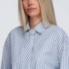 Ombre Clothing lühike triibuline naiste triiksärk lipsupaelaga - Thumbnail Image 4