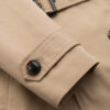 Elegantne kaherealine meeste SLIM FIT trenšmantel vööga - beež V1 OM-COLC-0146 - Thumbnail Image 11