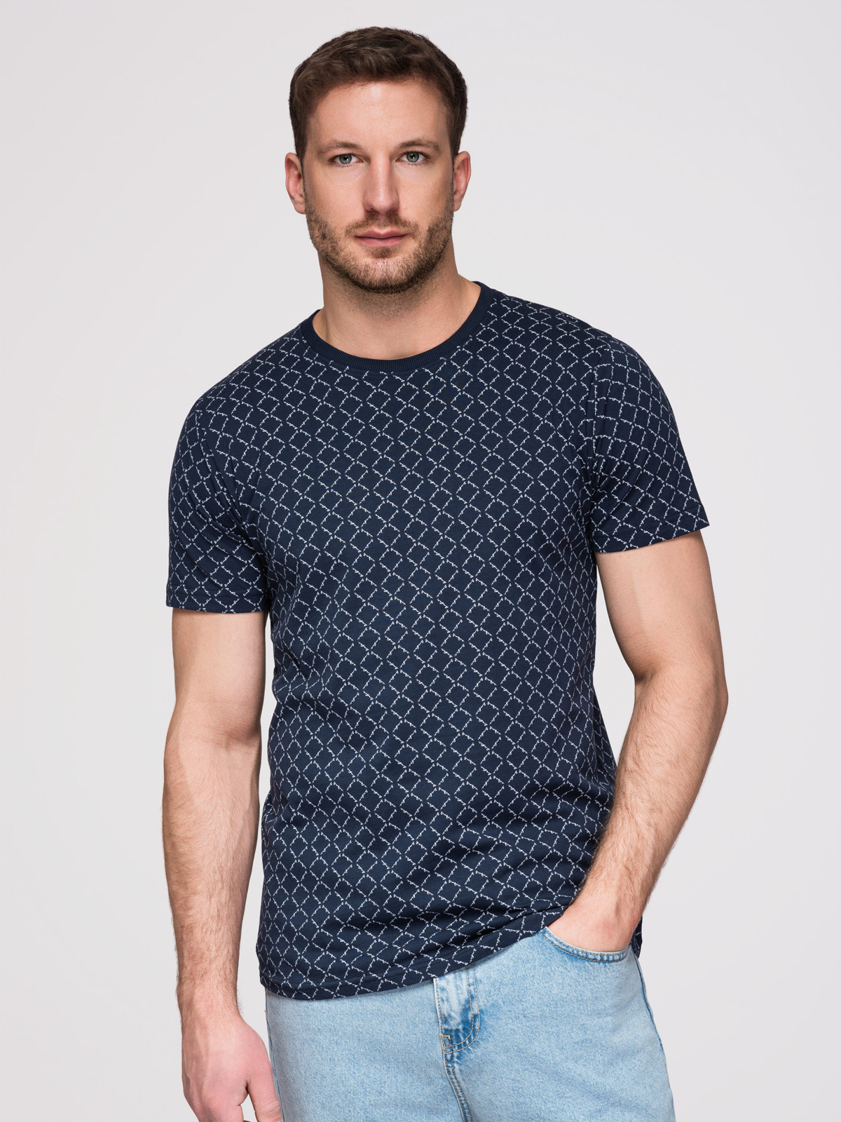 Meeste mustriline T-särk Ombre Clothing - Image 4