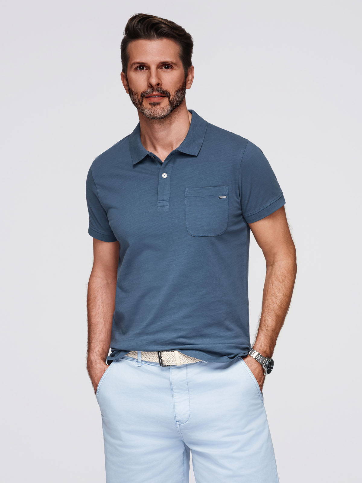 meeste polo t-särk - maroon v6 s1744 - Image 9