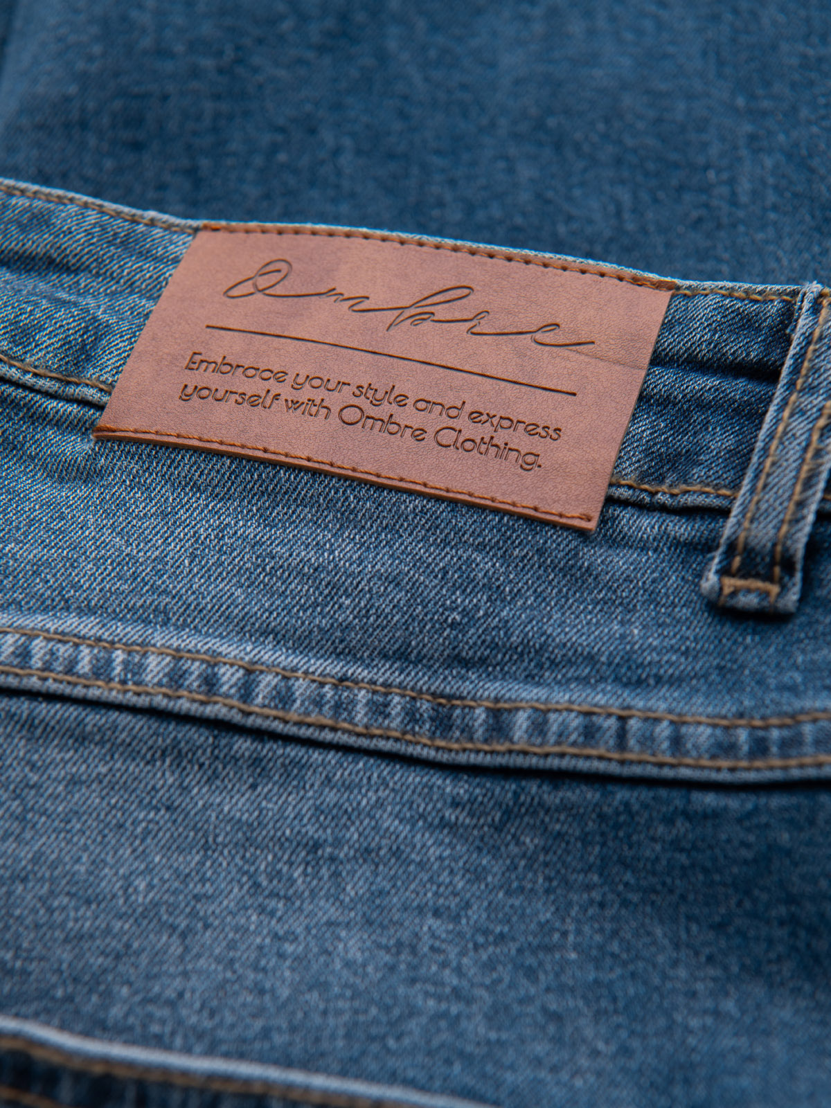 Ombre Clothing meeste teksapüksid kulutatud detailidega - Image 25