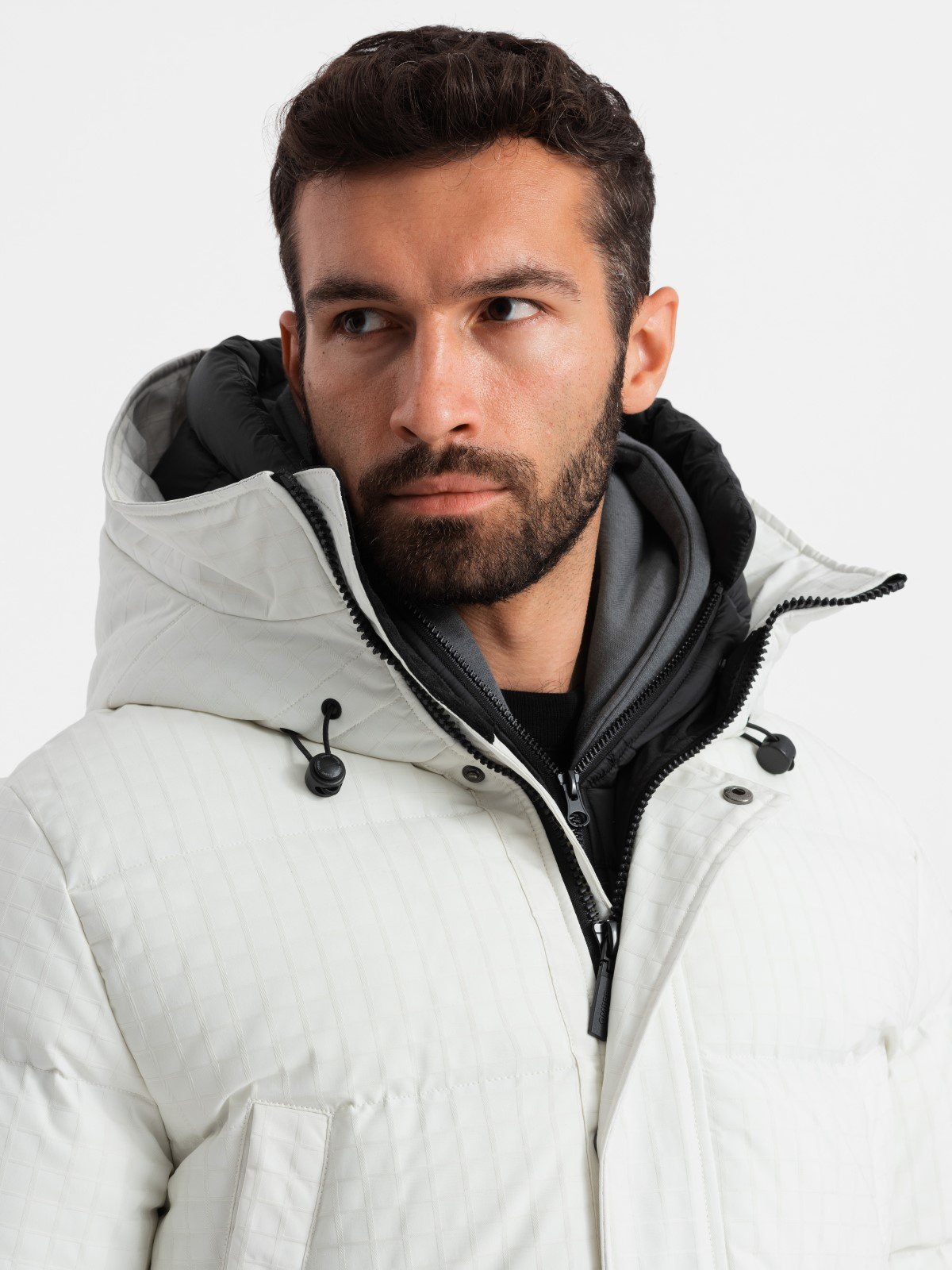 Meeste tepitud kapuutsiga jope Ombre Clothing - Image 3