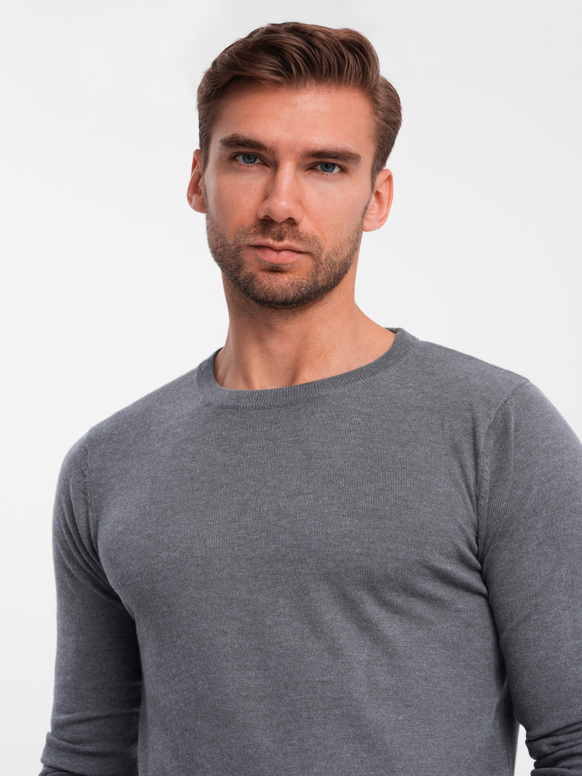 Ombre Clothing klassikaline ümara kaelusega meeste kampsun - Image 162