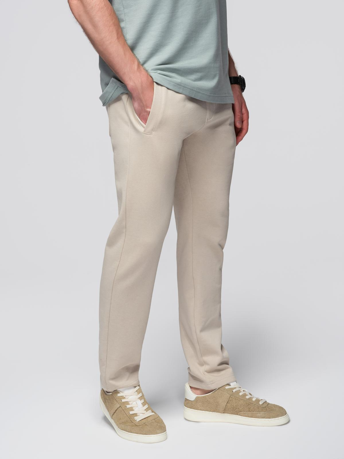 Ombre Clothing meeste puuvillased sirge lõikega dressipüksid - Image 4