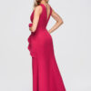 Larica naiste maani ulatuv peplum-detailiga maksikleit - Thumbnail Image 3