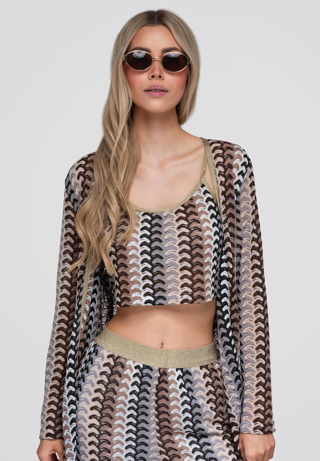 Ombre Clothing naiste pikk ažuurne kardigan - Image 2