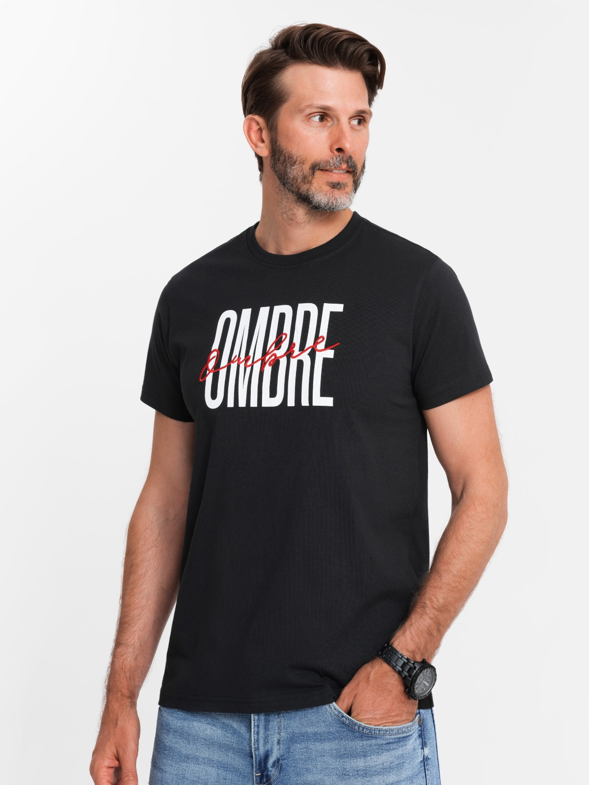 Meeste puuvillane T-särk Ombre Clothing - Image 1