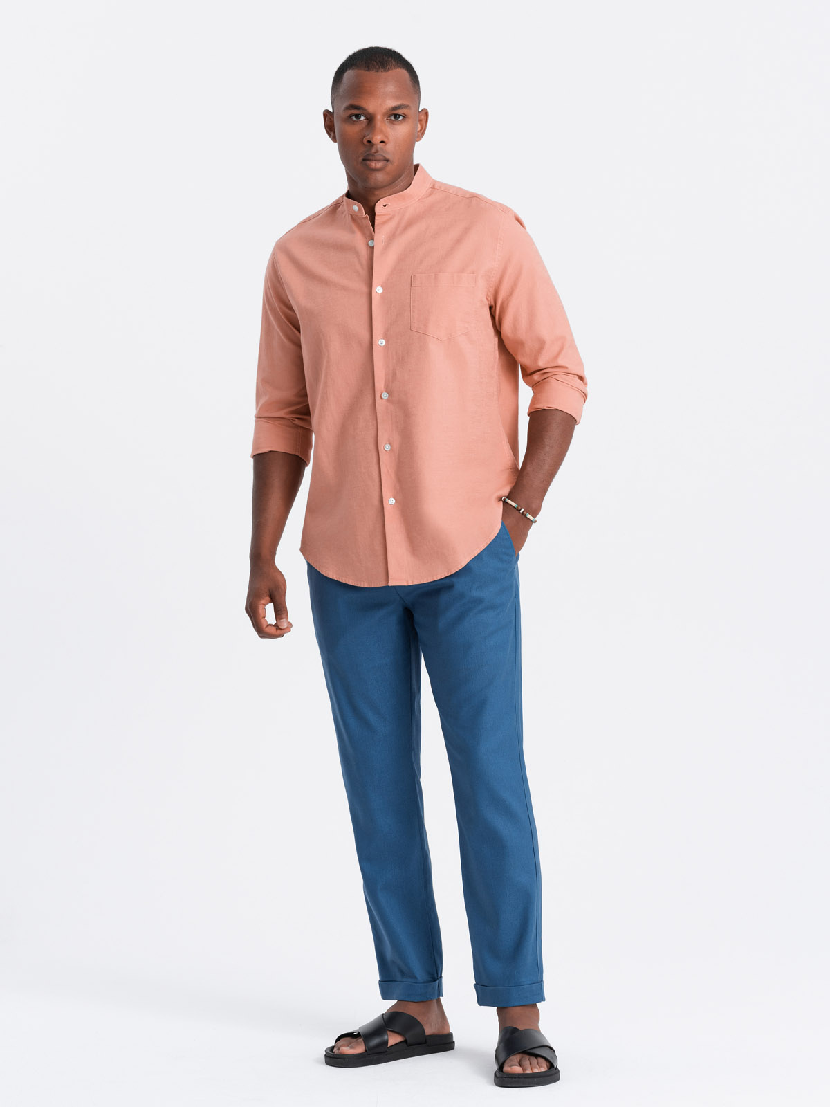 Ombre Clothing linasegused meeste chino-püksid - Image 21
