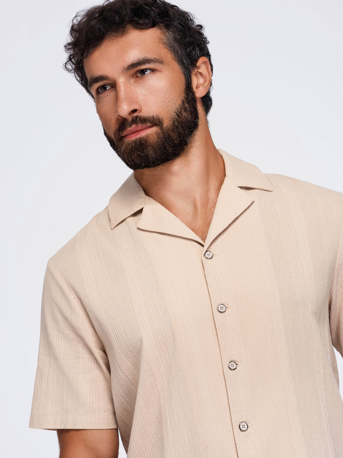 Meeste puuvillane lühikeste varrukatega särk Ombre Clothing - Image 2