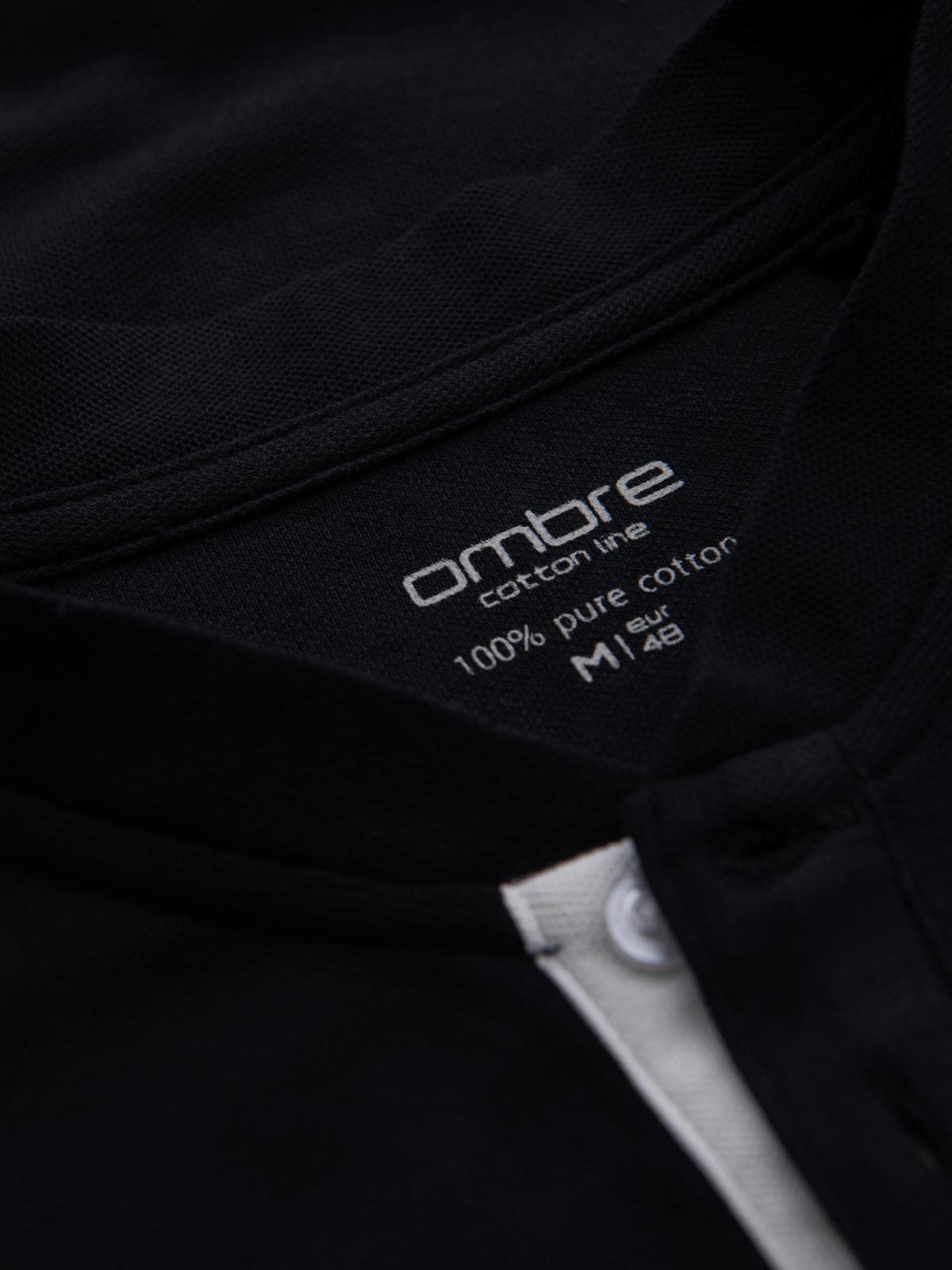 Meeste püstkrae ja nööpidega polosärk Ombre Clothing - Image 117