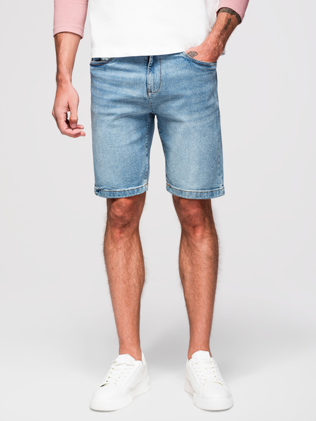 Ombre Clothing meeste lühikesed teksapüksid - Image 12