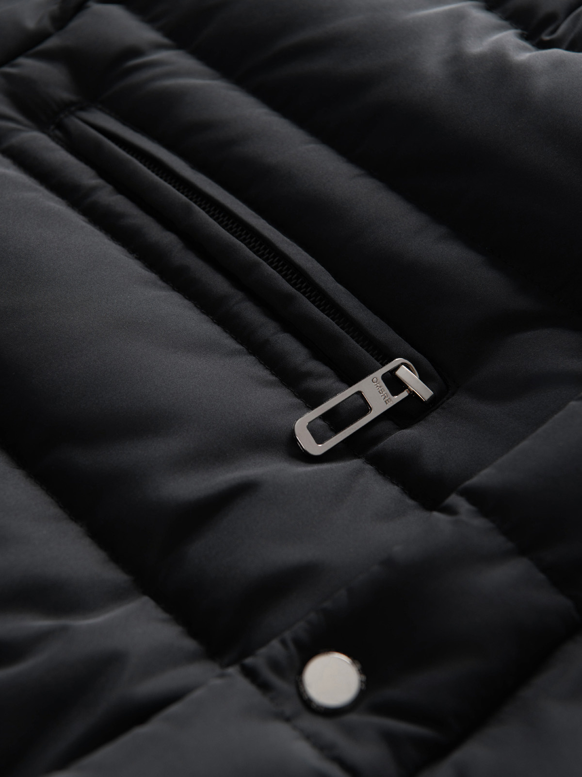 Ombre Clothing meeste tepitud jope püstkrae ja rinnataskutega - Image 8
