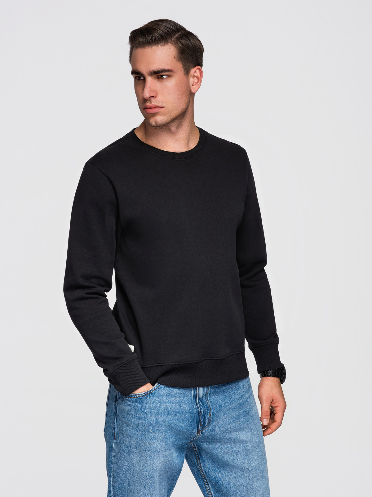 Meeste puuvillane dressipluus ümara kaelusega Ombre Clothing - Image 31