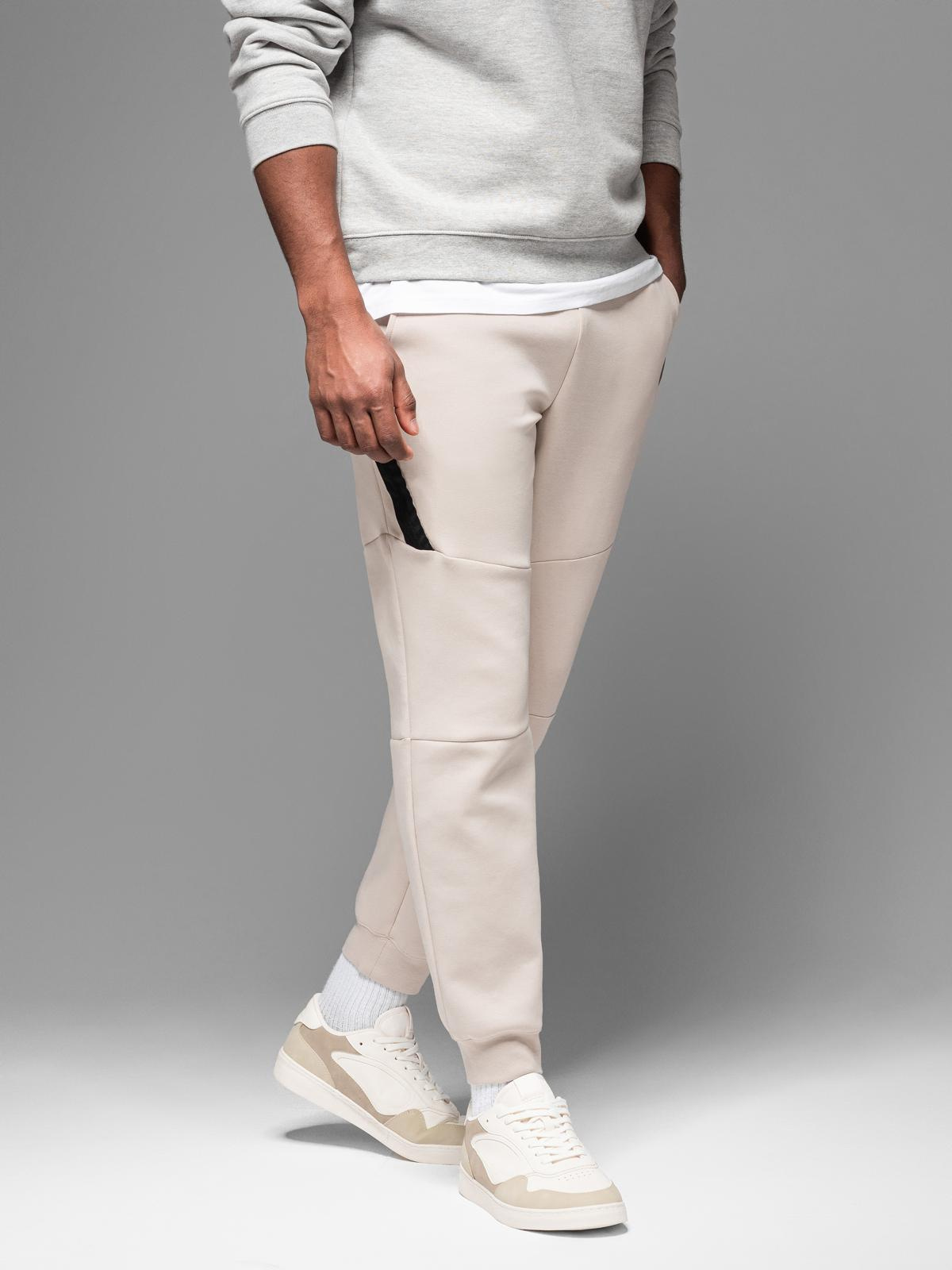 Ombre Clothing meeste dressipüksid paelte ja soonikutega - Image 12