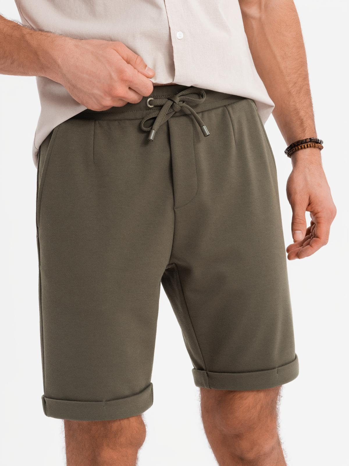 Meeste lühikesed püksid nöörvööga Ombre Clothing - Image 12