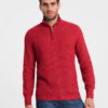 Meeste kootud kampsun püstkrae ja tõmblukuga Ombre Clothing - Thumbnail Image 8