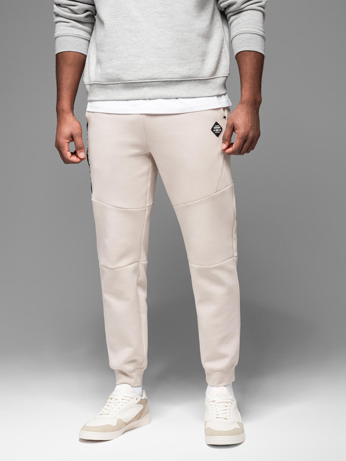 Ombre Clothing meeste dressipüksid paelte ja soonikutega - Image 14