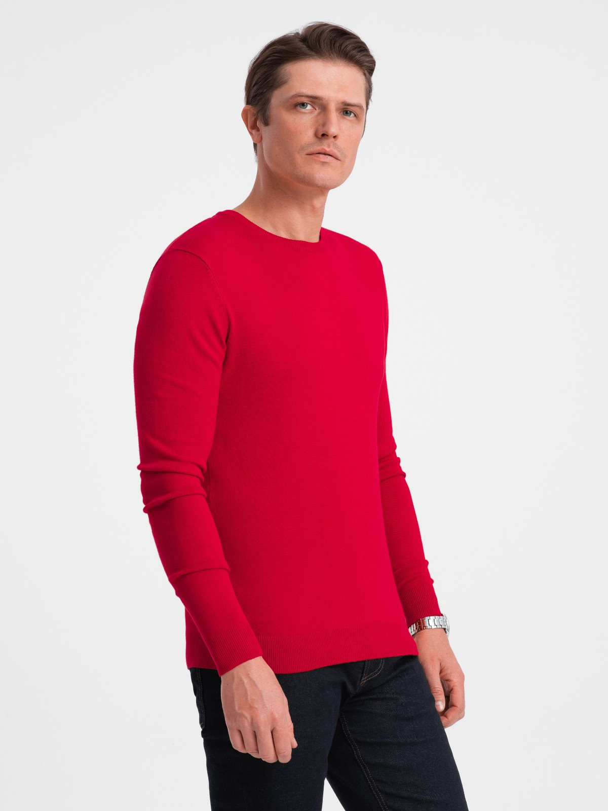 Ombre Clothing klassikaline ümara kaelusega meeste kampsun - Image 11