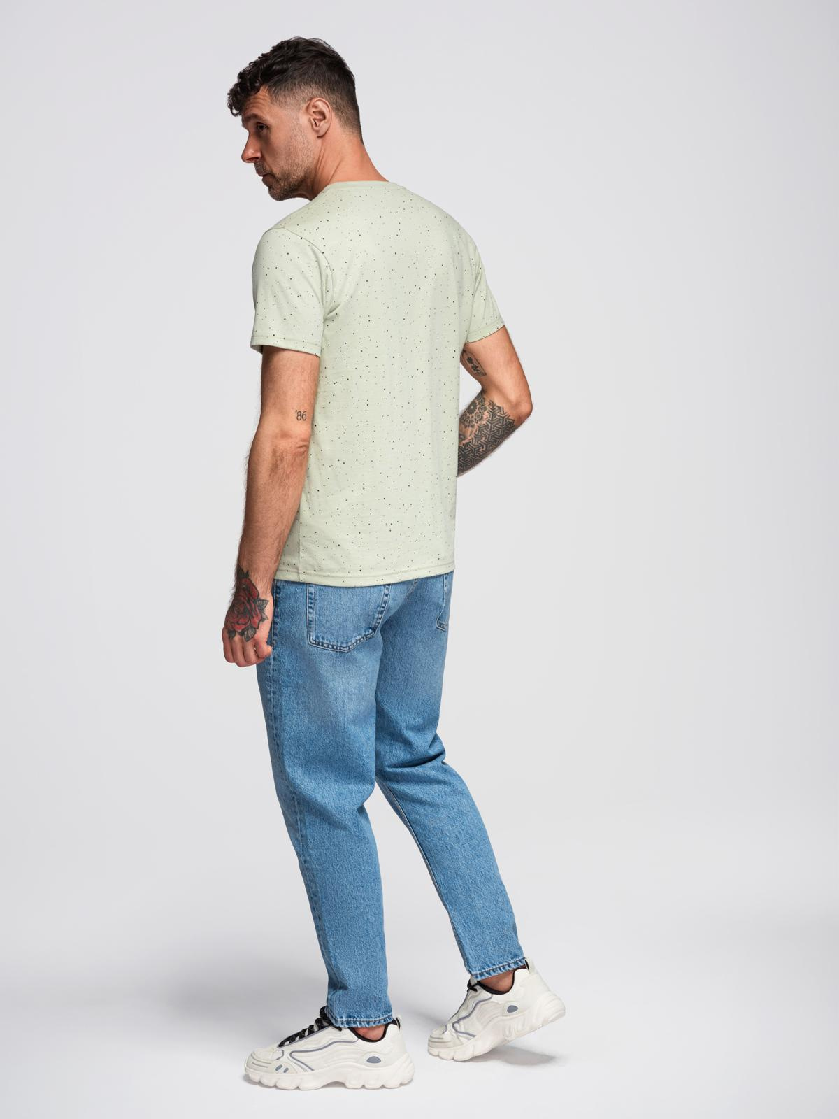 Meeste kammitud puuvillast trükimustriga T-särk Ombre Clothing - Image 15