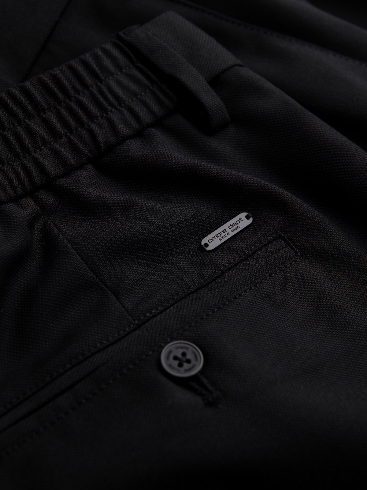 Elastse vöökohaga meeste chino-püksid Ombre Clothing - Image 64
