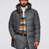 Ombre Clothing meeste kapuutsiga tepitud pikem jope - Thumbnail Image 12