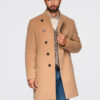 Ombre Clothing meeste poolpikk mantel püstkrae ja nööpidega - Thumbnail Image 31