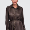 Pikema lõikega naiste särkpluus vööga Ombre Clothing - Thumbnail Image 6