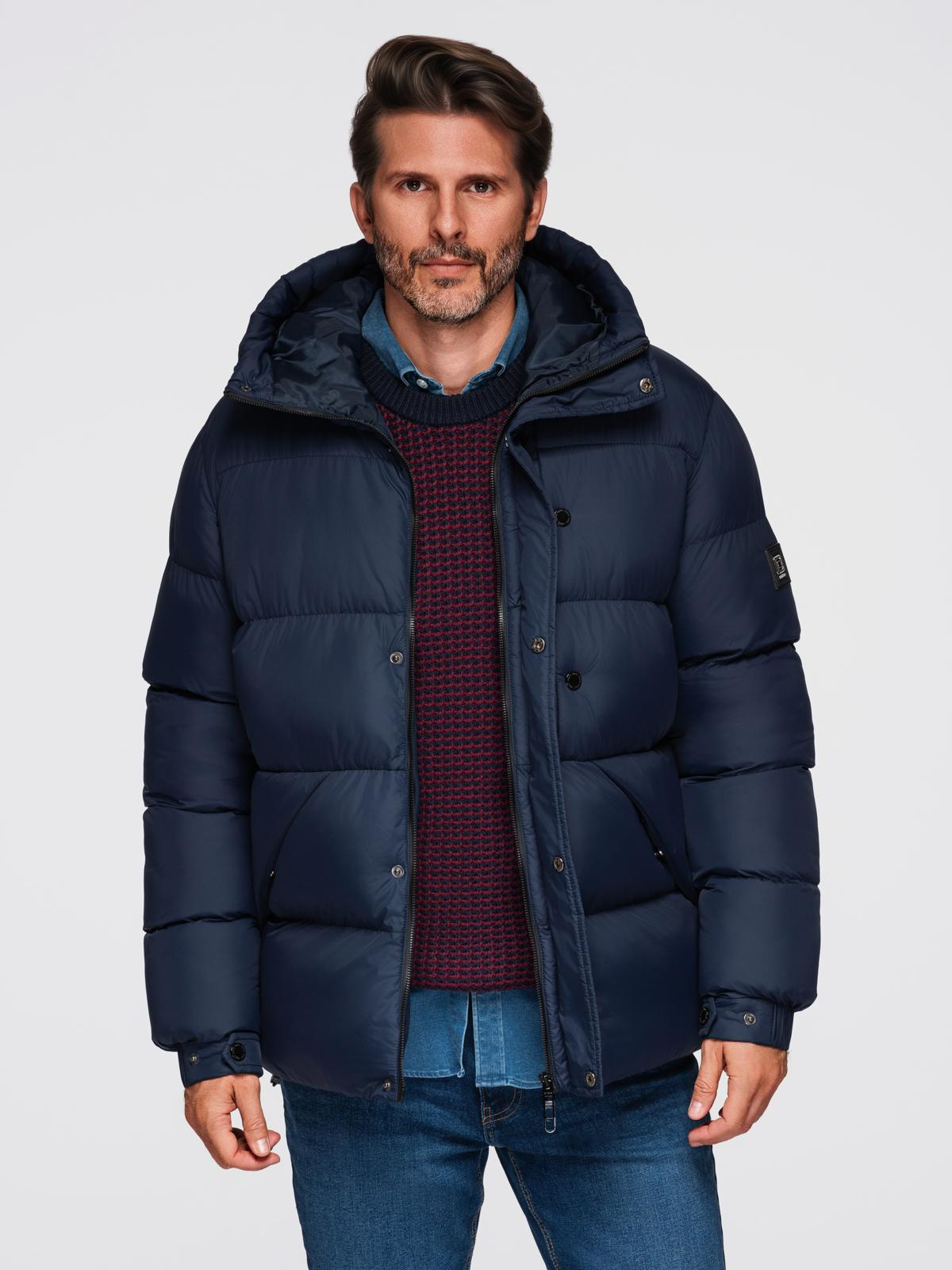 Ombre Clothing meeste tepitud kapuutsiga jope - Image 8