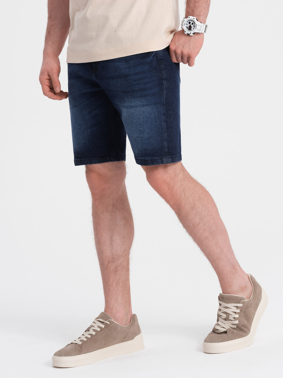 Ombre Clothing meeste lühikesed teksapüksid - Image 9