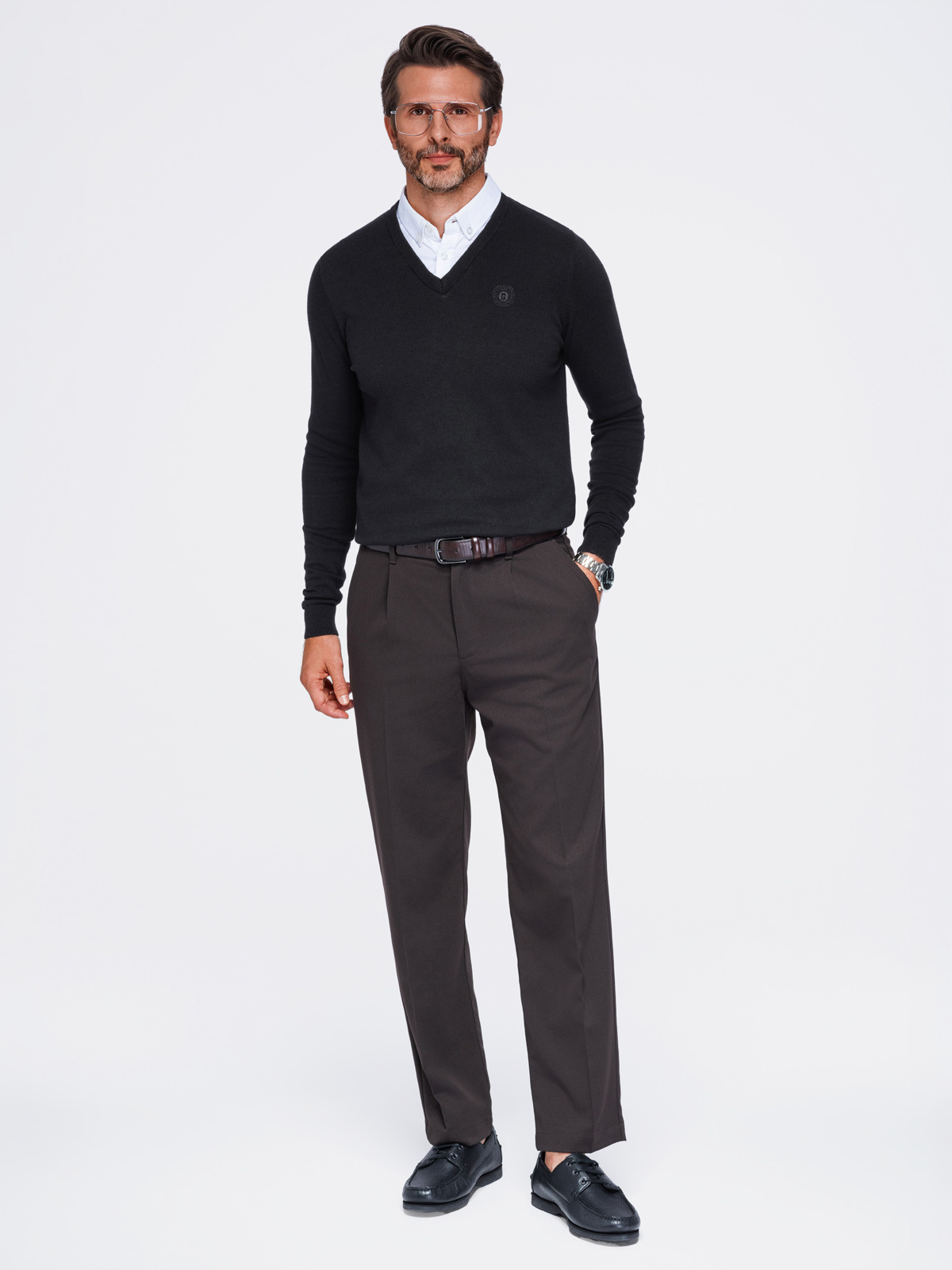 Meeste V-kaelusega kampsun Ombre Clothing - Image 3