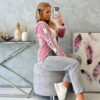 Lukuga veluurist naiste kapuutsiga dressipluus Kesi - Thumbnail Image 8