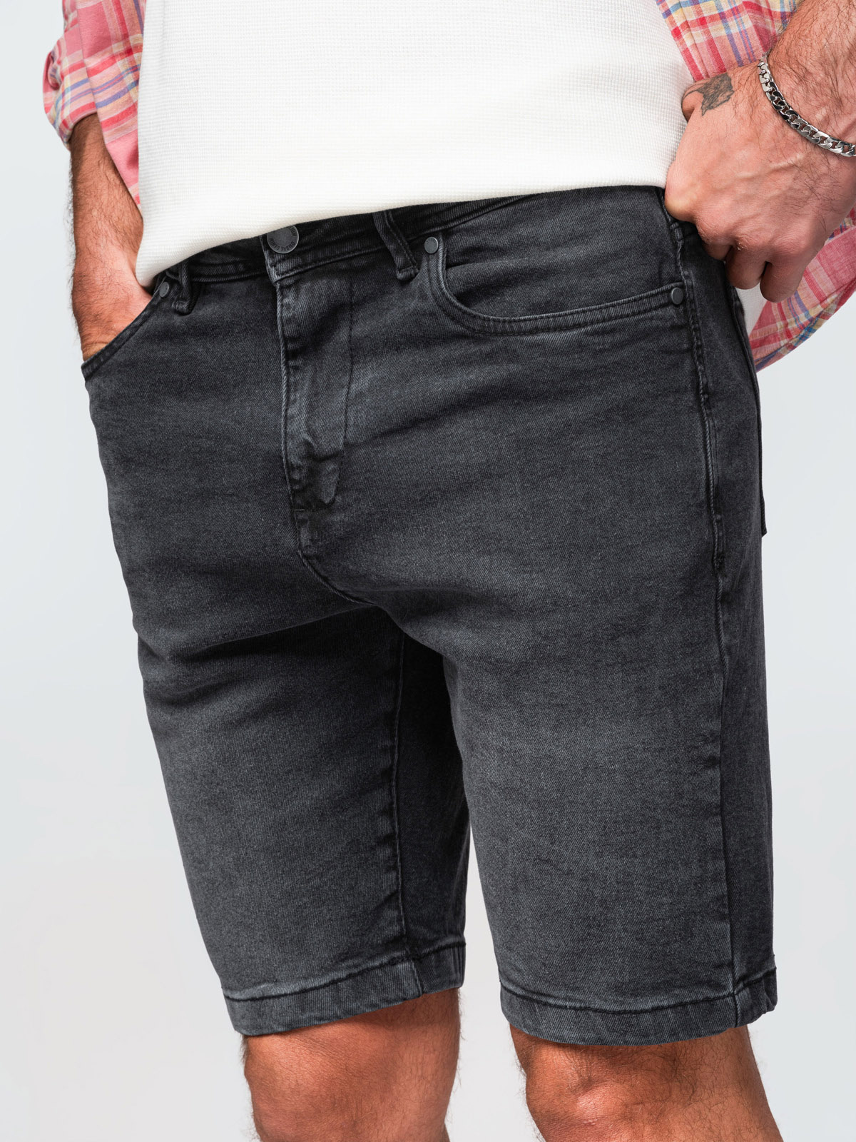 Ombre Clothing meeste lühikesed teksapüksid - Image 33