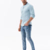 Meeste pikkade varrukatega särk püstkraega Ombre Clothing - Thumbnail Image 28