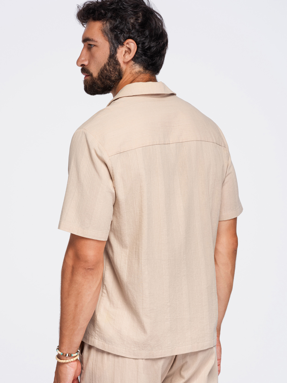 Meeste puuvillane lühikeste varrukatega särk Ombre Clothing - Image 3