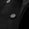 Ombre Clothing meeste poolpikk mantel püstkrae ja nööpidega - Thumbnail Image 18